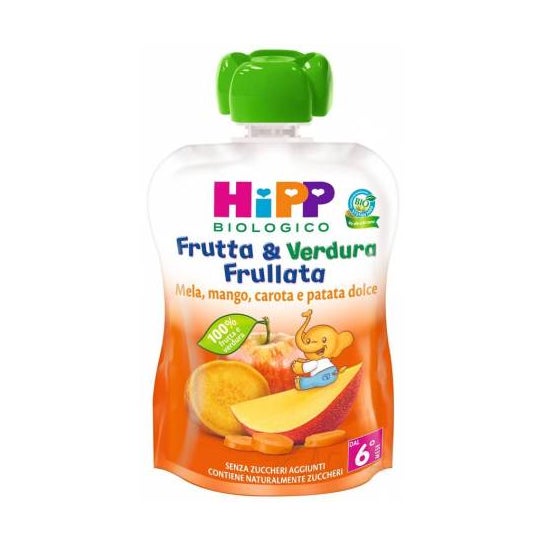 Hipp Frutas y Verduras Smoothie Manzana Mango Zanahoria Boniato 90g