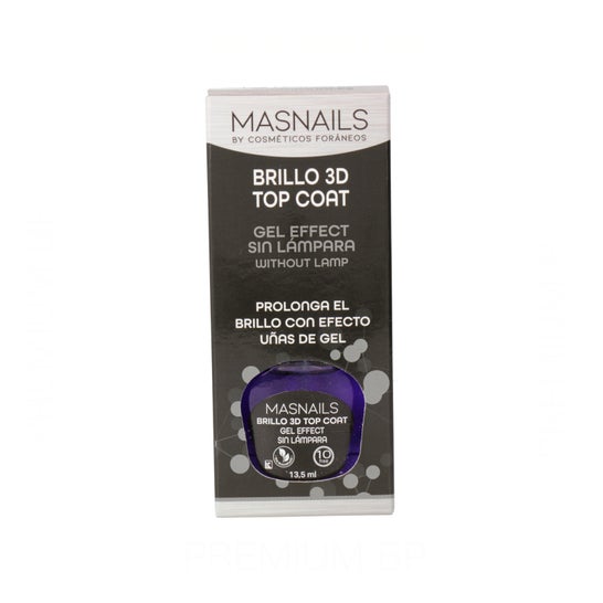 Masnails Gloss 3D Top Coat Gel Effect 13.5ml