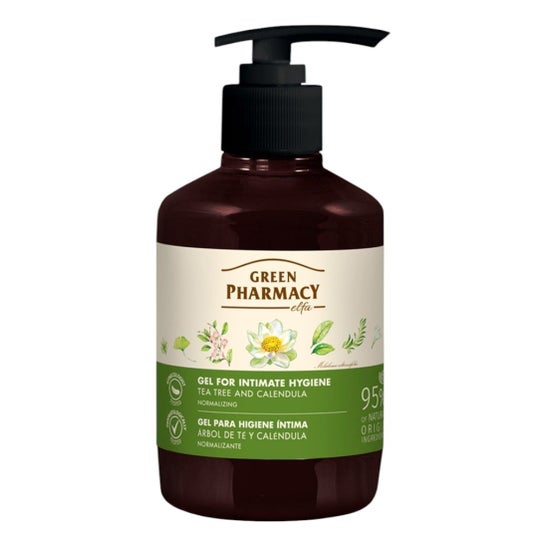 Green Pharmacy Gel Higiene Íntima Arbol de Te y Calendula 370 ml