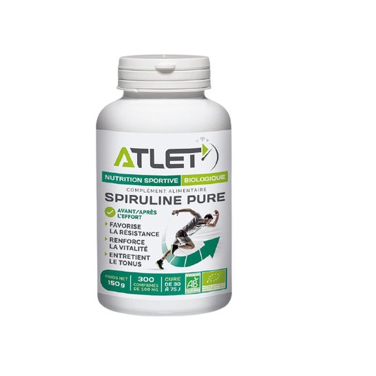 Atlet Spiruline Pure Bio 300 Comprimés