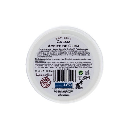 Mi Rebotica Mimos Crema cara y cuerpo Aceite de Oliva 50 ml