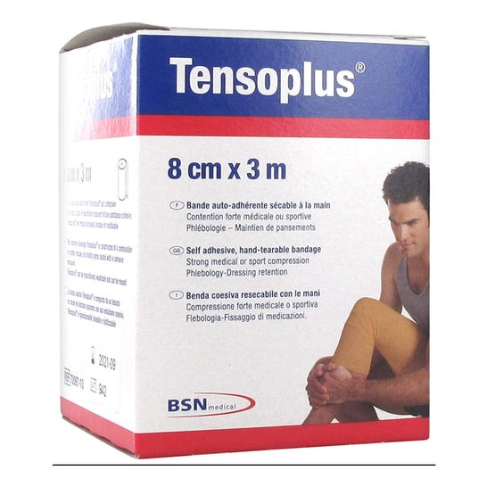 Tensoplus Cohesive Tape Hvid 8cmx3m