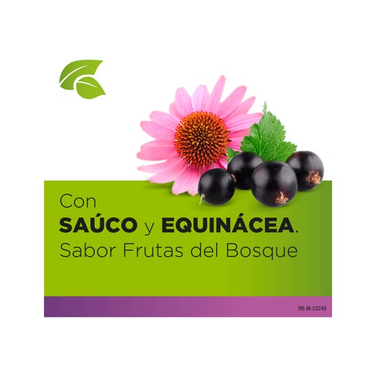 StrepHerbal Saúco y Equinácea Sabor Frutas del Bosque 16 comp