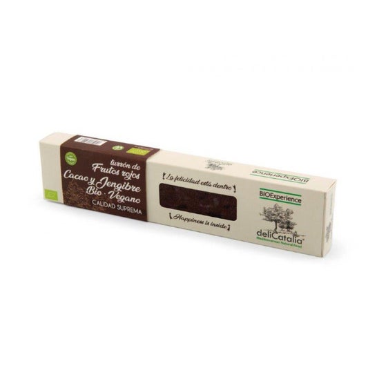 deliCatalia Turrón Frutos Rojos Cacao Jengibre 165g