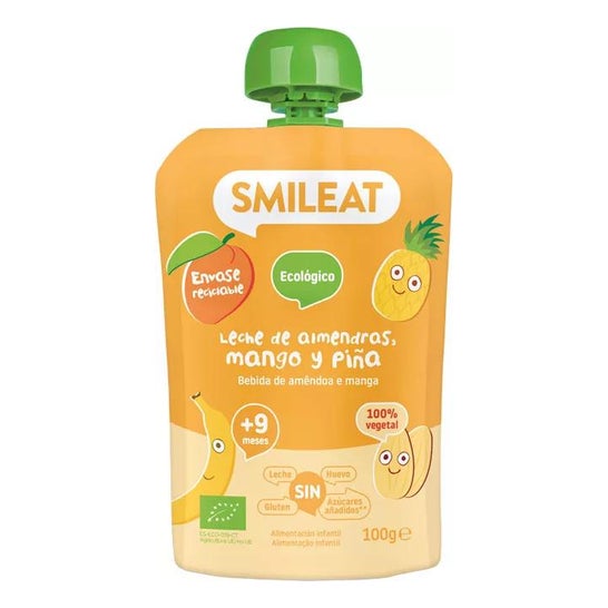 Smileat Pouch Almendra Mango y Piña Eco 100g