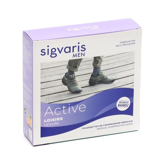 Sigvaris Active Freizeit Socken Männer Schwarz S N