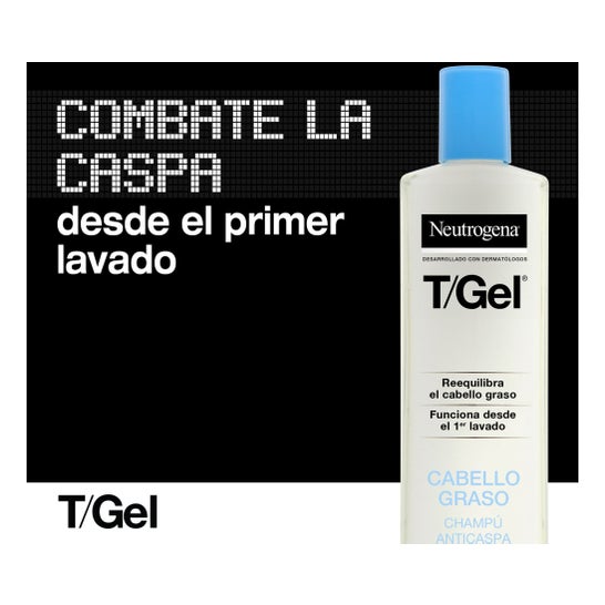 Neutrogena® T/Gel Champú Anticaspa Cabello Graso 2x250ml