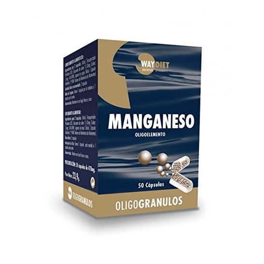 Waydiet Natural Manganeso Oligo Gránulos 50caps