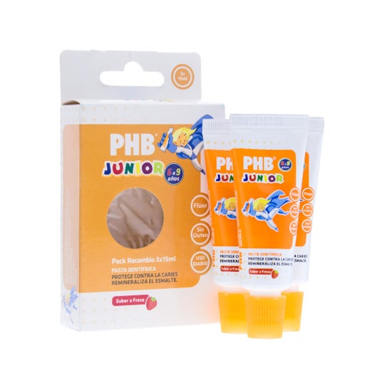 PHB Junior 6-9 años recambio pastas dentífricas 3udsx15ml