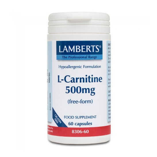 Lamberts L-Carnitine 500 Mg 60 Capsules