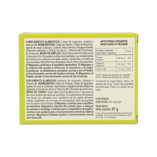 Integralia Magnesio Potasio 60caps