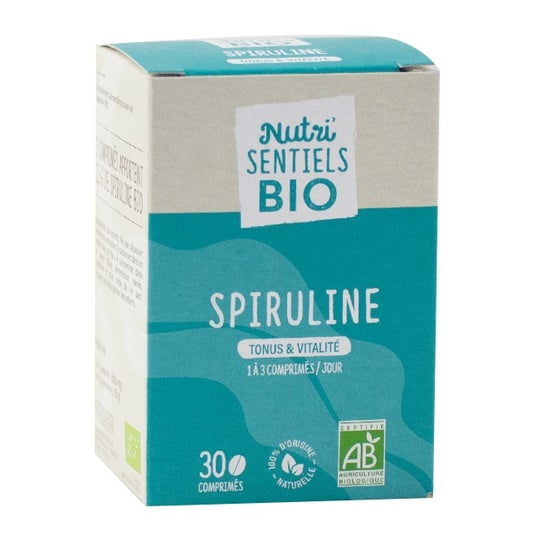 Nutri'sentiel Espirulina Orgánica Tonificación y Vitalidad 30comp