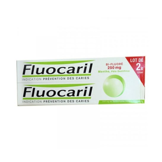 Fluocaril Bi-Fluoré 250mg Pasta Dentífrica Menta 2x125ml