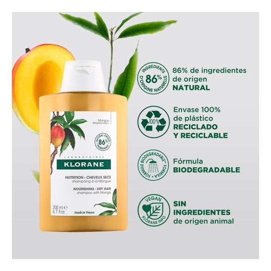 Klorane Champú al Mango 200 ml