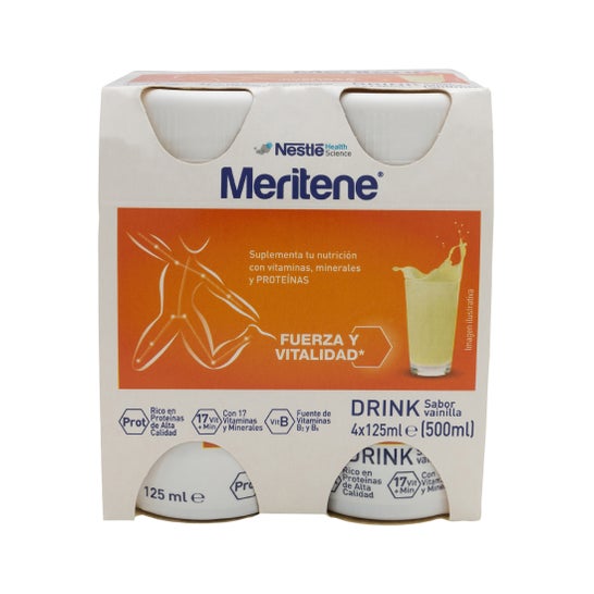 Meritene drink pack vainilla 6 unidades x 125 ml