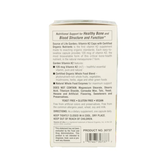 Nature's Plus Garden Vitamina K2 60 comp