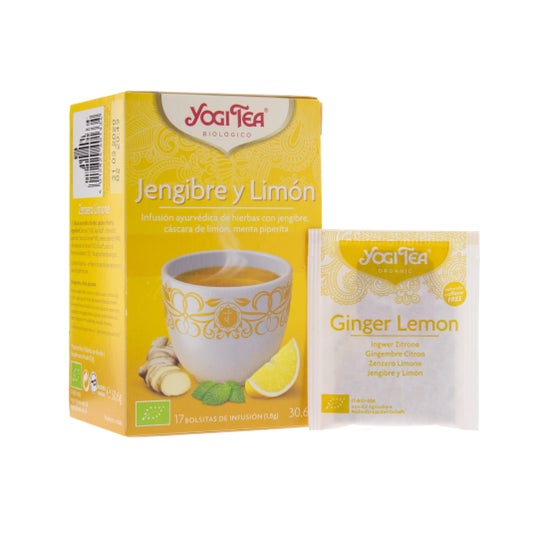 Yogi Tea jengibre y limón 17 bolsas