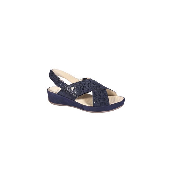 Scholl Fabia Sandalia Memory Cushion Azul Marino Talla 36 1 Par