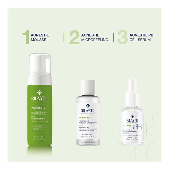 Rilastil Acnestil Mousse Limpiador Seborregulador 150 ml