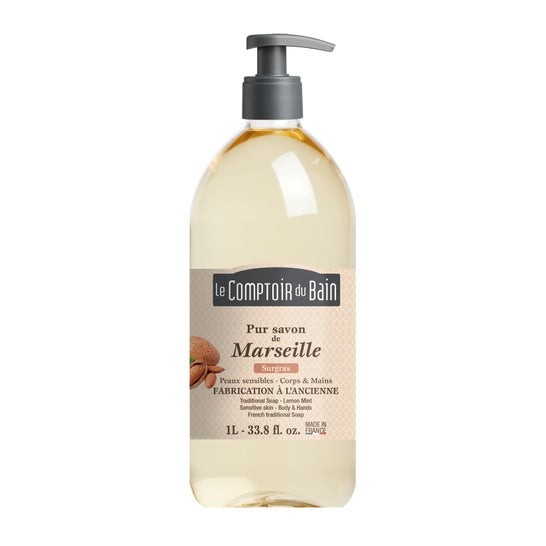 BATH COUNTER Soap hypoallergenic Marseille Flaske med 1 l