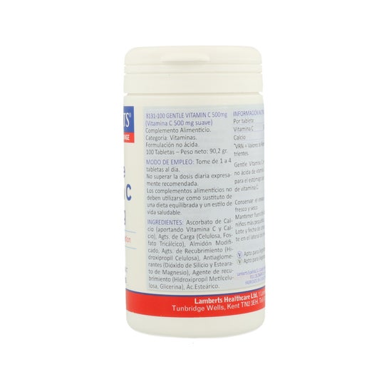 Lamberts Gentle Vitamina C 500 mg 100 comp