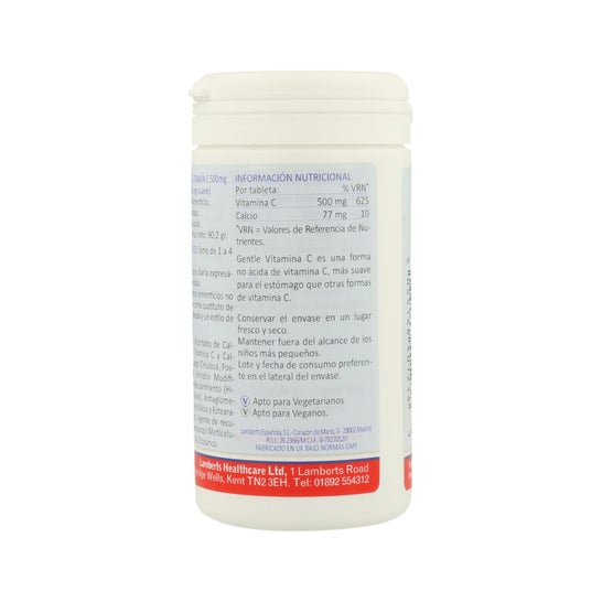 Lamberts Gentle Vitamina C 500 mg 100 comp