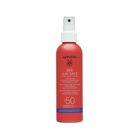 Apivita Bee Sun Safe Face Spray Ultra Light Body Spray SPF50 200ml