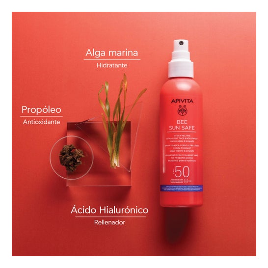 Apivita Bee Sun Safe Spray Hydra Melting Ultra Ligero Facial & Corporal Spf50 200 ml