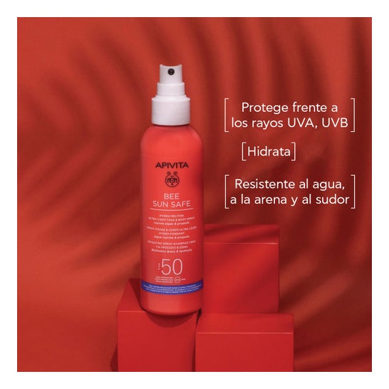 Apivita Bee Sun Safe Spray Hydra Melting Ultra Ligero Facial & Corporal Spf50 200 ml
