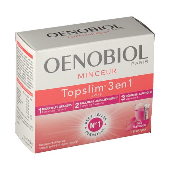 Oenobiol Topslim 3 in 1 Lampone in polvere 2x38.9g