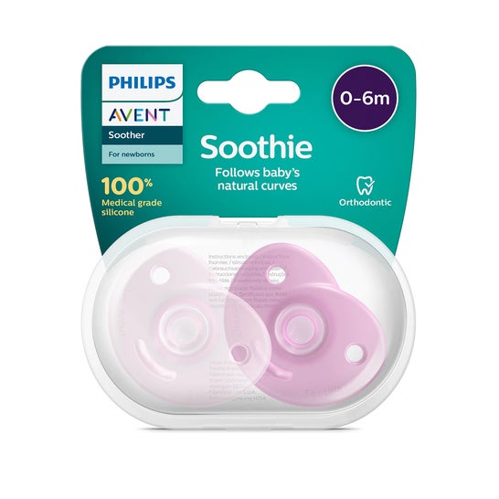 Avent Chupetes Soothie Niñas 0-6M 2uds