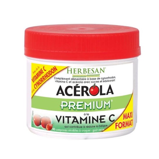 Herbesan Acerola Premium Maxi Pot 90 comprimidos masticables