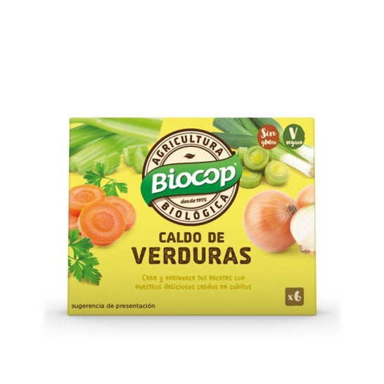 Brodo vegetale Biocop. Brodo vegetale C/Sale 6 pezzi 11g