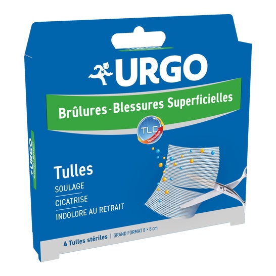 Urgo Burns dressing and superficial injuries 4 Tulles