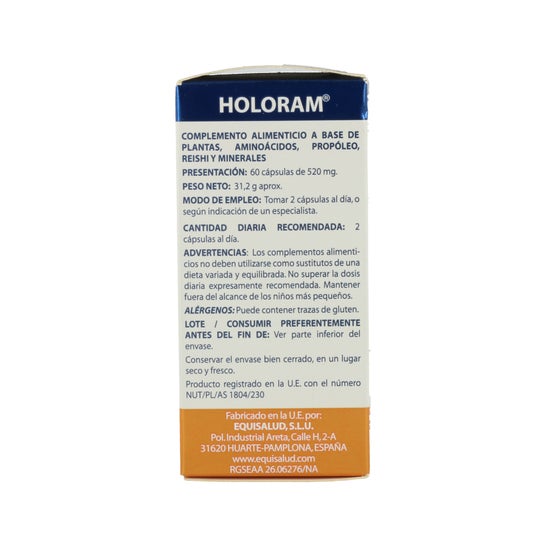 Equisalud Holoram Rinusin 60 caps
