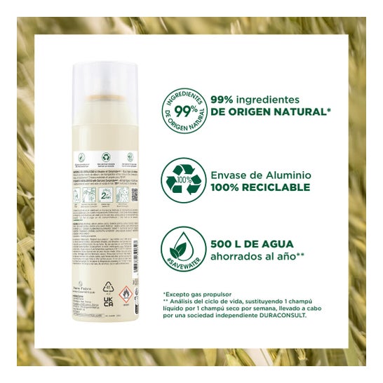 Klorane Champú Seco a la Leche de Avena 150 ml
