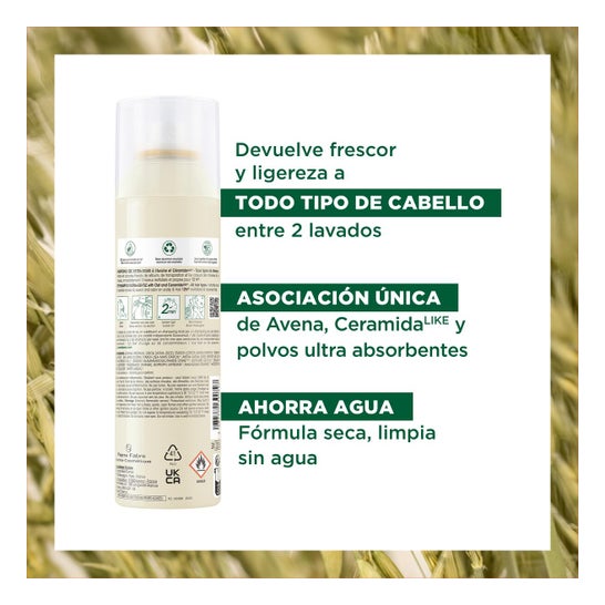 Klorane Champú Seco a la Leche de Avena 150 ml