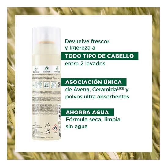 Klorane Champú Seco a la Leche de Avena 150 ml