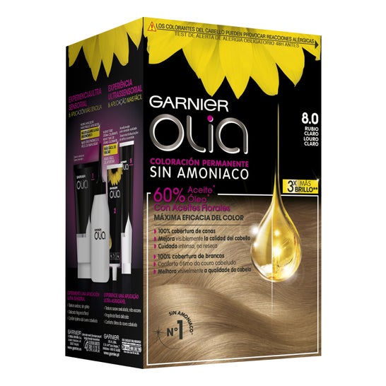 Garnier Olia Permanent Hair Color N°8.0 Biondo chiaro 4 pezzi