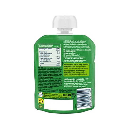 Gerber Organic Puré Mango 90g