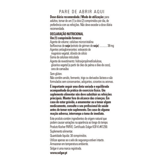Solgar Súper Concentrado de Soja 30 comp