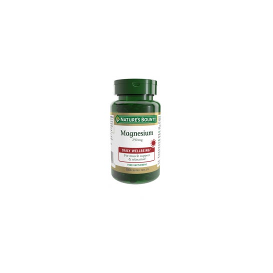 Nature's Bounty Magnesio 250mg 100 Comp.Recubiertos