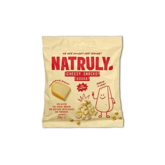 Natruly Cheesy Snack Queso Gouda Crujiente Bio 20g