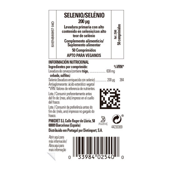 Solgar Selenio 200mcg en Levadura 50 comp