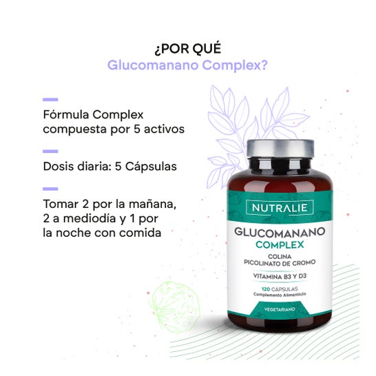 Nutralie Glucomanano + Colina + B3 + D3 Pérdida Peso 120 caps