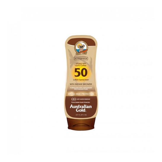 Australian Gold SPF50 With Instant Bronzer Lotion 237ml