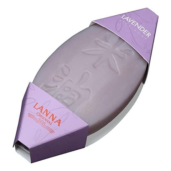 Jabón de arroz Lanna Oriental Spa Lavanda 100 g