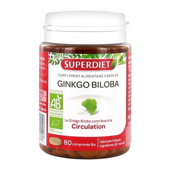 Super Dieet Ginkgo Biloba Biologische 80 tabletten