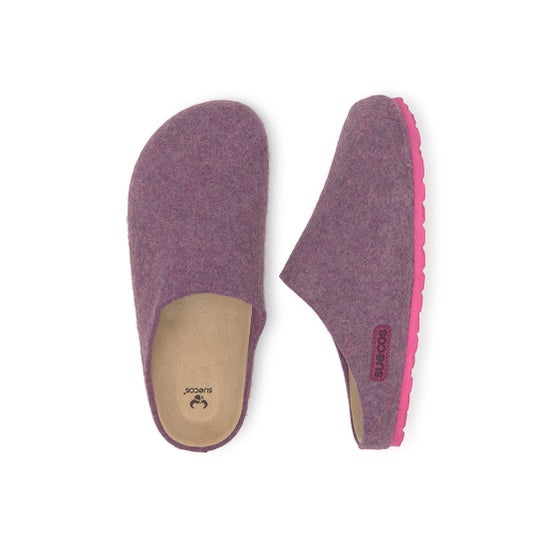 Suecos Women's Hem Slipper Violet Size 38 1 Pair