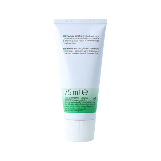 Weleda Gel Dentífrico Vegetal Sabor Menta 75 ml